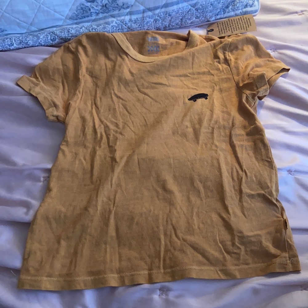 Yellow never worn vans shirt